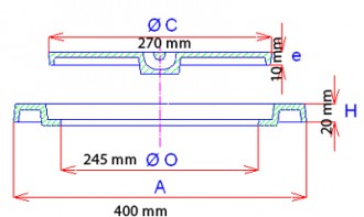 Regard en fonte de trottoir C 250 - Devis sur Techni-Contact.com - 2