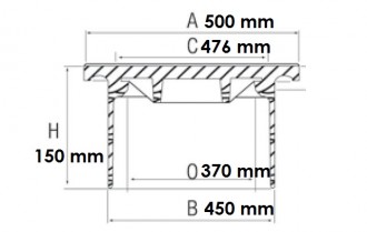 Regard en fonte pour boîte de branchement B 125 - Devis sur Techni-Contact.com - 2