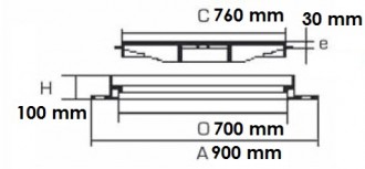 Regard rond avec cadre alvéolé D 400 - Devis sur Techni-Contact.com - 2