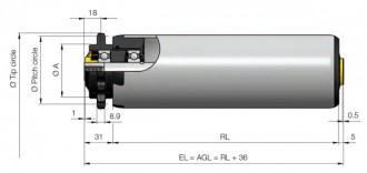 Rouleau de manutention charge lourde - Devis sur Techni-Contact.com - 3