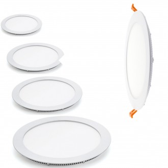 Round panel blanc Led - Devis sur Techni-Contact.com - 1