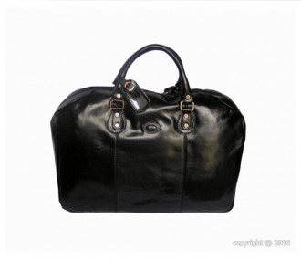 Sac de voyage en cuir noir - Devis sur Techni-Contact.com - 1