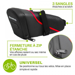 Sacoche selle pour vélo