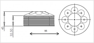 Spot LED grand angle - Devis sur Techni-Contact.com - 2