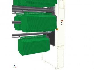 Stockeur rotatif vertical pour vêtements