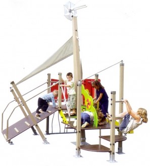 Structure de jeux extérieur pour 10 enfants