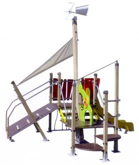 Structure de jeux extérieur pour 10 enfants