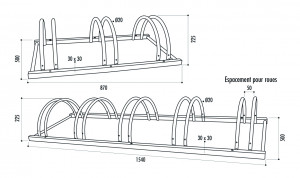 Support vélos en acier galvanisé - Devis sur Techni-Contact.com - 3