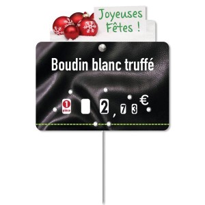 Surmontoir étiquette "Joyeuses Fêtes" - Devis sur Techni-Contact.com - 2