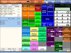 Système d'encaissement et de gestion complet tactile 15