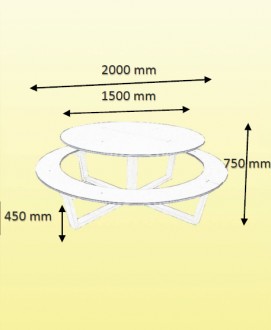 Table banc de jardin - Devis sur Techni-Contact.com - 2