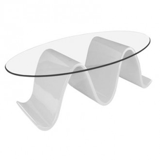 Table basse en verre transparent pour accueil - Devis sur Techni-Contact.com - 1