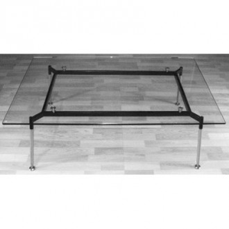 Table basse transparente pour accueil