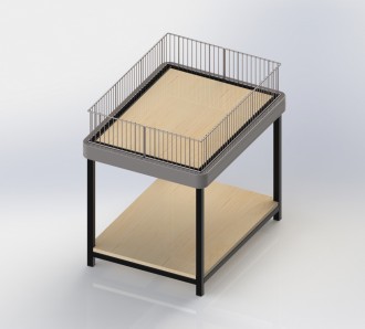 Table de fouille à 2 niveaux sur pieds - Devis sur Techni-Contact.com - 1