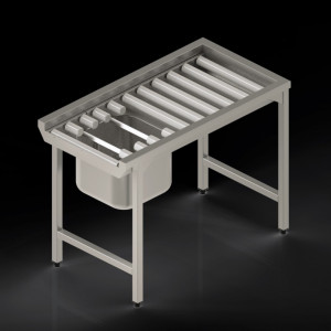 Table de laverie inox à rouleaux - Devis sur Techni-Contact.com - 3