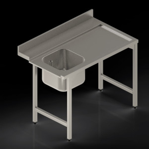 Table de laverie inox avec ou sans bac - Devis sur Techni-Contact.com - 1