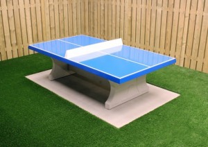 Table de ping-pong en béton