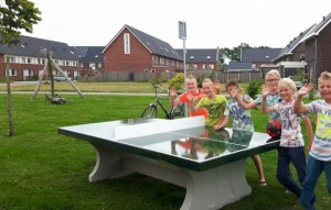 Table de ping-pong en béton