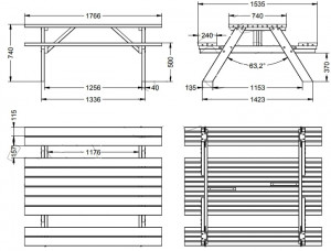 Table de pique nique autoclave  - Devis sur Techni-Contact.com - 2