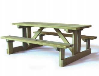 Table de pique-nique bois - Devis sur Techni-Contact.com - 1