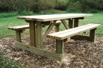 Table de pique nique en bois à poser - Devis sur Techni-Contact.com - 3