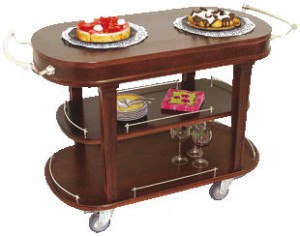 Table de service en bois 3 plateaux - Devis sur Techni-Contact.com - 1