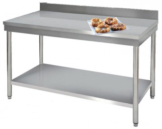 Table de travail inox à dosseret - Devis sur Techni-Contact.com - 1