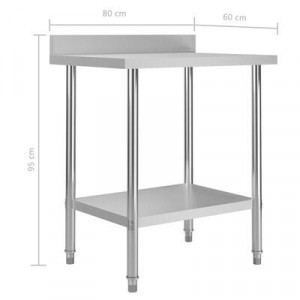 Table de travail de cuisine avec dosseret - Devis sur Techni-Contact.com - 7