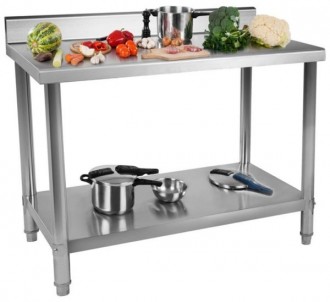 Table de travail inox avec rebord - Devis sur Techni-Contact.com - 1