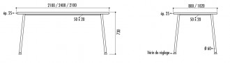 Table de travail pour salles de conférences - Devis sur Techni-Contact.com - 3