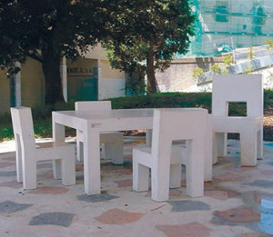 Table en béton carrée ou rectangulaire