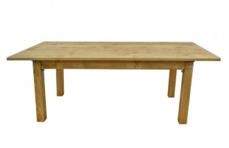 Table en bois massif à pieds rabattable - Devis sur Techni-Contact.com - 1