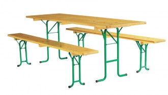 Table et banc brasserie pliant - Devis sur Techni-Contact.com - 1