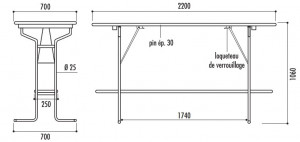 Table et banc brasserie pliant - Devis sur Techni-Contact.com - 3