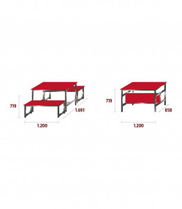 Table et banc de restauration - Devis sur Techni-Contact.com - 2