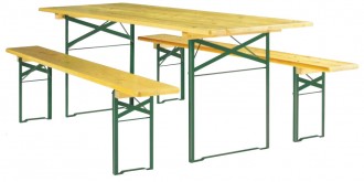 Table et banc pliant pour terrasse - Devis sur Techni-Contact.com - 1