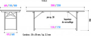 Table et banc pliant pour terrasse - Devis sur Techni-Contact.com - 2