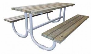 Table pique-nique avec 2 supports tubulaires - Devis sur Techni-Contact.com - 1