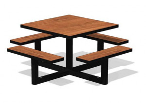 Table pique nique en acier design - Devis sur Techni-Contact.com - 1