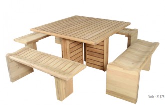 Table pique-nique en bois - Devis sur Techni-Contact.com - 1