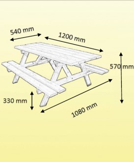 Table pique nique tout bois - Devis sur Techni-Contact.com - 3