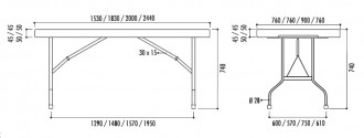 Table plastique pliante - Devis sur Techni-Contact.com - 3