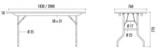 Table pliante en bois exotique - Devis sur Techni-Contact.com - 3