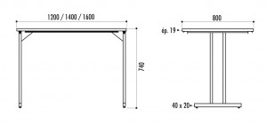 Table pliante mélamine - Devis sur Techni-Contact.com - 2