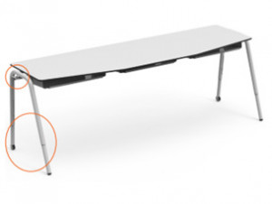 Table réglable en hauteur - Team Triple - Devis sur Techni-Contact.com - 1