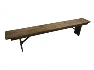 Banc rustique pliant en  bois - Devis sur Techni-Contact.com - 1