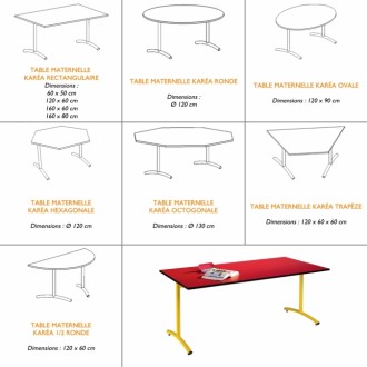 Table maternelle multiformes - Devis sur Techni-Contact.com - 2