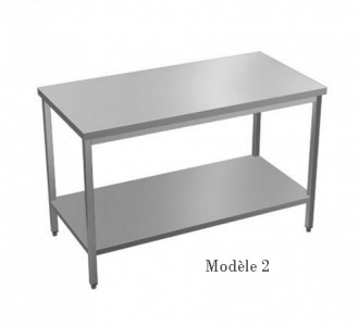 Table sur mesure centrale en inox - Devis sur Techni-Contact.com - 2