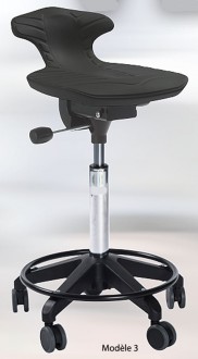 Tabouret assis debout avec piètement - Devis sur Techni-Contact.com - 3