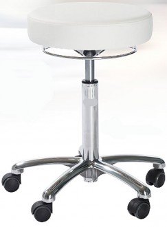 Tabouret d'atelier ergonomique rembourré sur roulettes - Devis sur Techni-Contact.com - 1